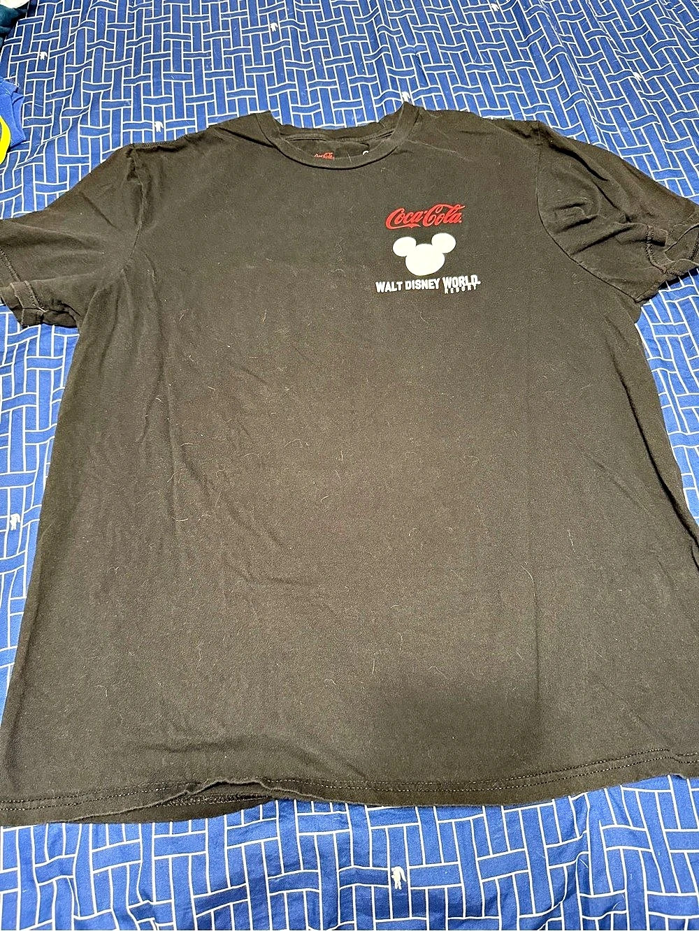 Coca-Cola Walt Disney World Resort Graphic T-Shirt Tee Black XL